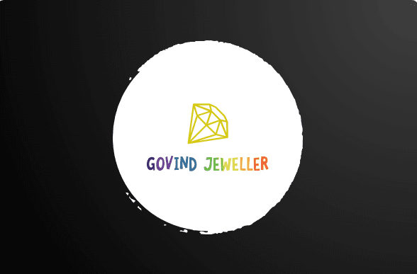 Modern Diamond-Inspired Logo for Govind Jeweller