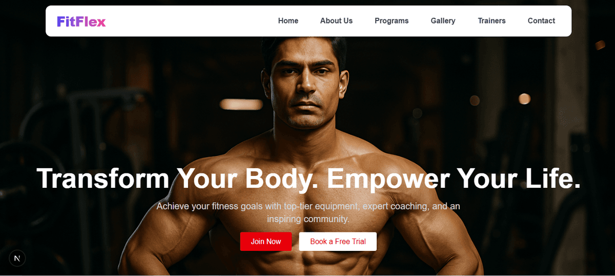 FlexFit Gym Website